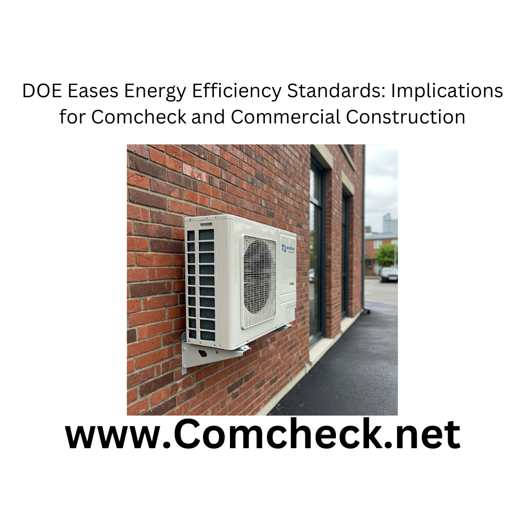 DOE Eases Energy Efficiency Standards: Implications for Comcheck and Commercial Construction